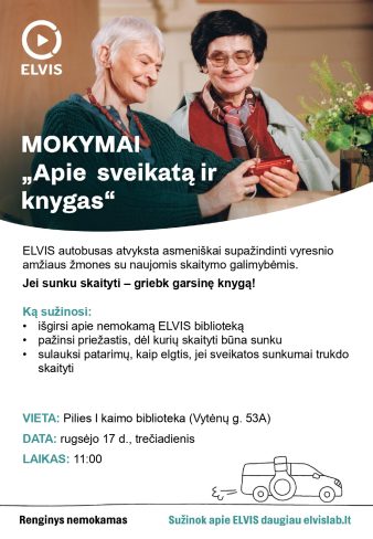 ELVIS mokymai „Apie sveikatą ir knygas“ 