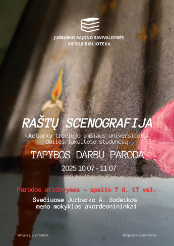 Tapybos darbų „Raštų scenografija“ parodos pristatymas