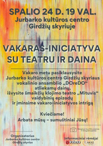 Vakaras-iniciatyva su teatru ir daina