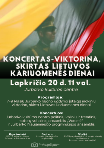 Koncertas-viktorina, skirtas Lietuvos kariuomenės dienai
