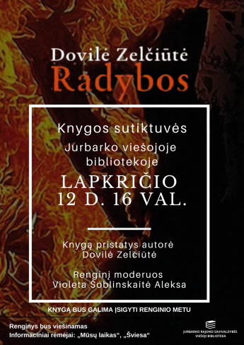 Dovilės Zelčiūtės knygos „Radybos“ pristatymas