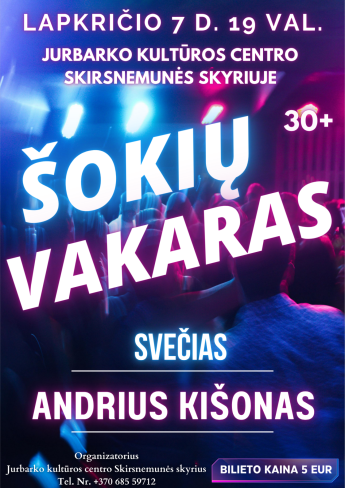 Šokių vakaras 30+