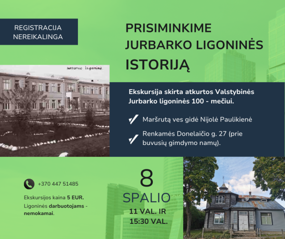 Ekskursija, skirta Valstybinės Jurbarko ligoninės 100-mečiui