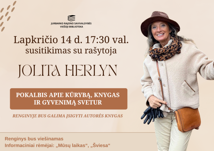 Susitikimas su rašytoja Jolita Herlyn