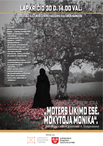 „Moters likimo esė. Mokytoja Monika”