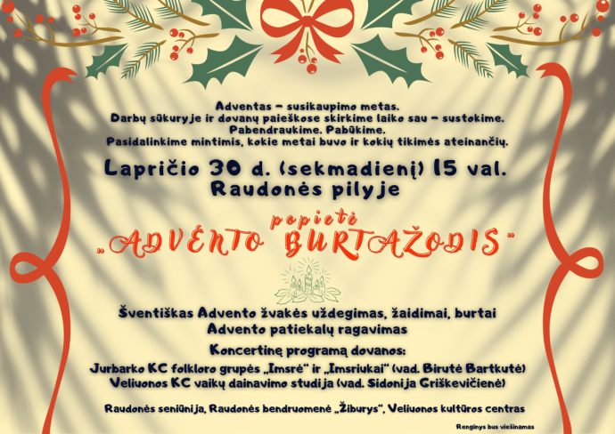 Advento popietė „Advento burtažodis“