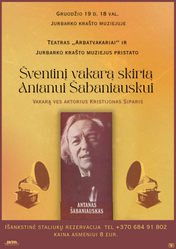 Šventinis vakaras skirtas Antanui Šabaniauskui