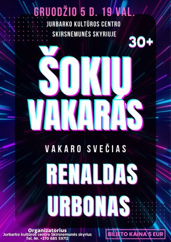 Šokių vakaras 30+