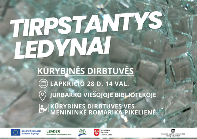 Kūrybinės dirbtuvės „Tirpstantys ledynai“