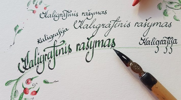 Kaligrafijos dirbtuvės vaikams „Kaligrafijos grožis“