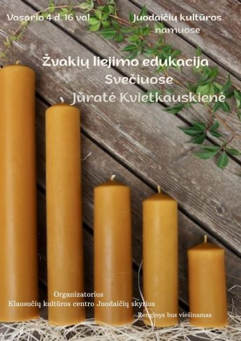 Žvakių liejimo edukacija