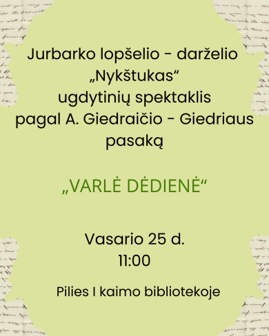 Spektaklis bibliotekoje