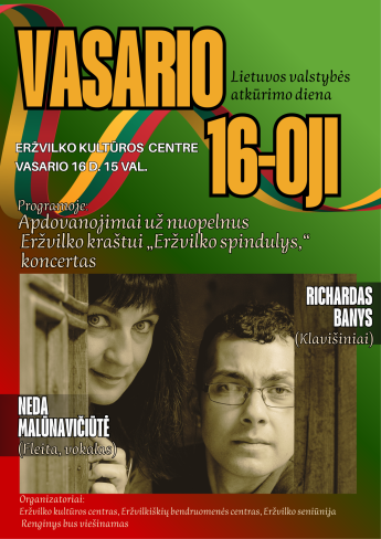 Lietuvos valstybės dienos paminėjimas ir apdovanojimai „Eržvilko spindulys”