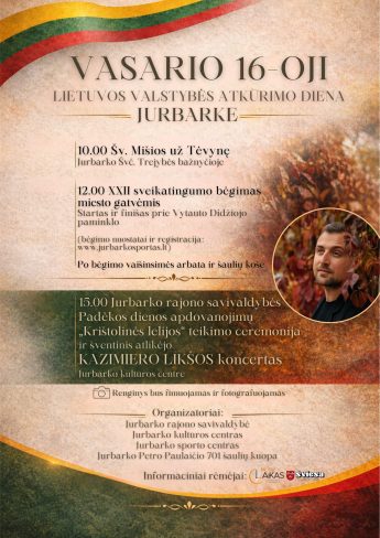 Šventinis koncertas Lietuvos valstybės atkūrimo dienai paminėti