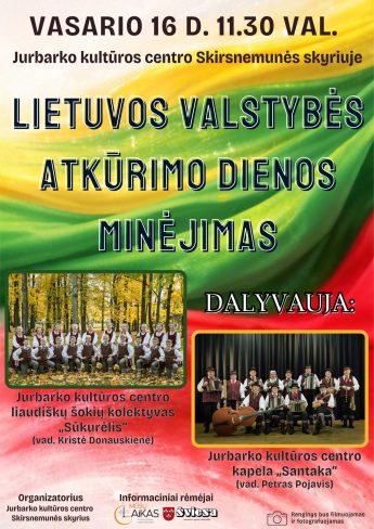 Lietuvos valstybės atkūrimo dienos minėjimas 