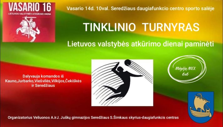 Tinklinio turnyras Lietuvos valstybės atkūrimo dienai paminėti