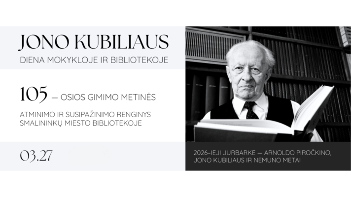 Renginys „Jono Kubiliaus diena mokykloje ir bibliotekoje“