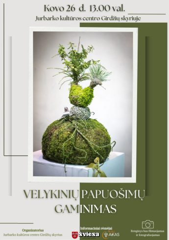 Velykinių papuošimų gaminimas