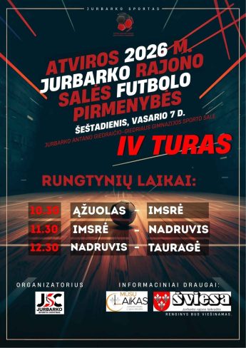 Salės futbolo pirmenybių IV turas