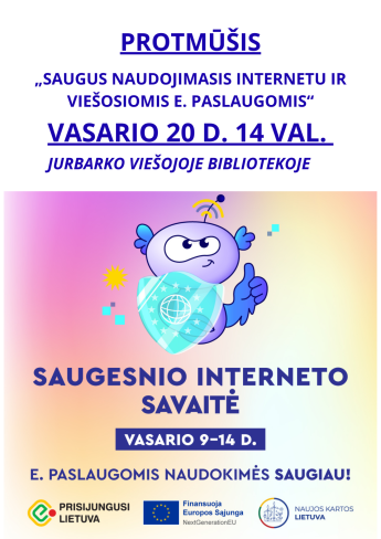 Protmūšis „Saugus naudojimasis internetu ir viešosiomis e. paslaugomis“