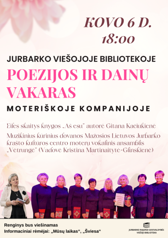 Poezijos ir dainų vakaras