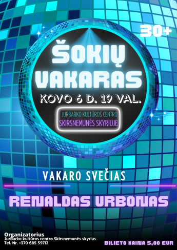 Šokių vakaras 30+
