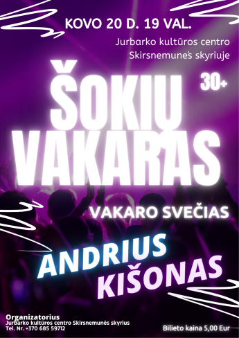 Šokių vakaras 30+