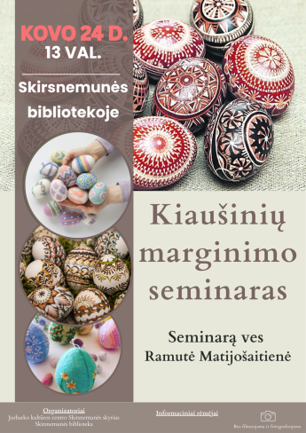 Kiaušinių marginimo seminaras