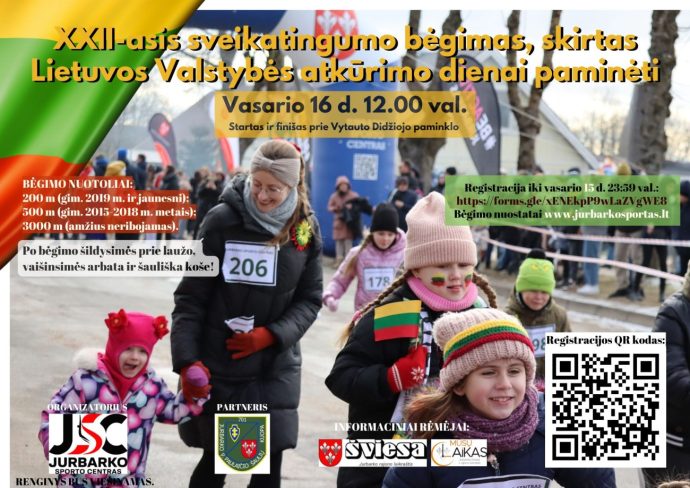 Kviečiame dalyvauti tradiciniame bėgime