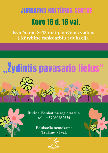 Edukacija „Žydintis pavasario lietus“