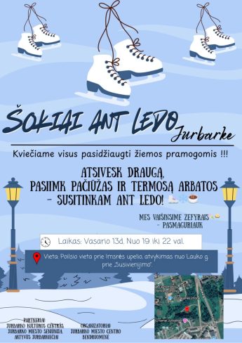 Šokiai ant ledo Jurbarke
