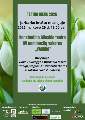 Konstantino Glinskio teatro XV nominacijų vakaras „Vanduo“