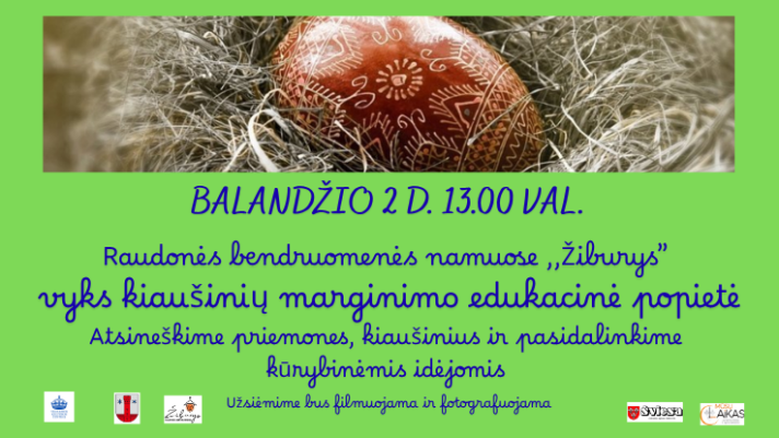 Margučių marginimo edukacinė popietė