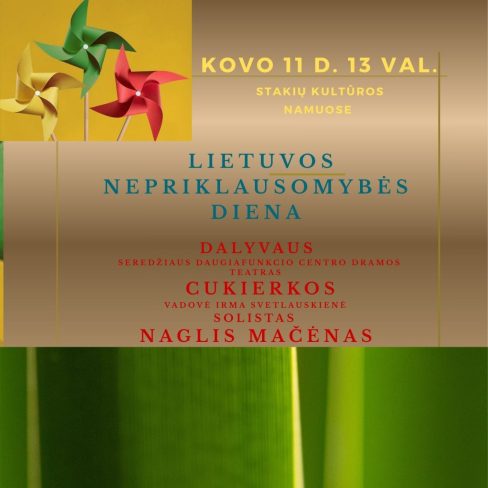 Kovo 11-osios progai skirtas renginys