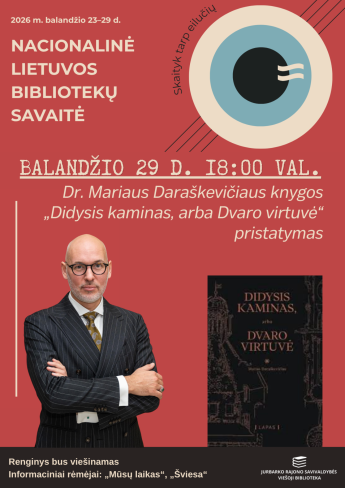 Dr. Mariaus Daraškevičiaus knygos „Didysis kaminas, arba Dvaro virtuvė“ pristatymas