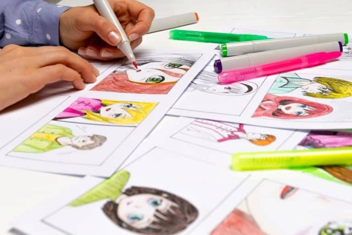 Užsiėmimas „Anime ir manga personažų piešimas“