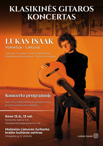 Klasikinės gitaros koncertas (Viešvilėje)