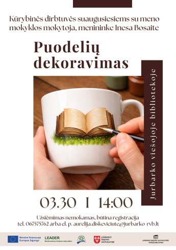 Kūrybinė veikla „Puodelių dekoravimas“