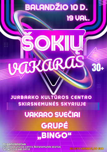 Šokių vakaras 30+