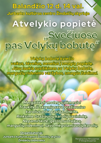 Atvelykio popietė „Svečiuose pas Velykų bobutę“