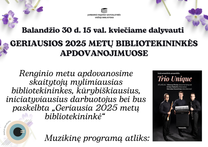 Geriausios 2025 metų bibliotekininkės apdovanojimai