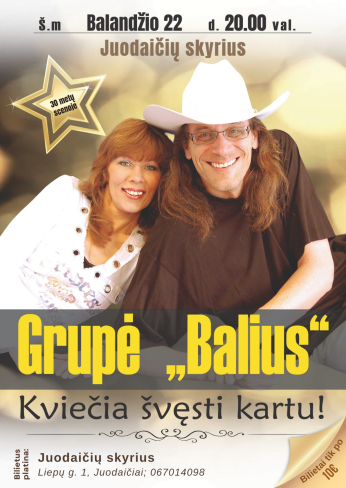 Grupės „Balius” koncertas