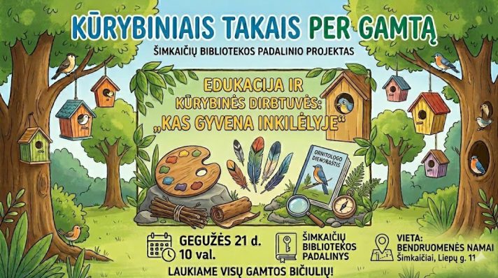 Susitikimas su ornitologe Loreta Bisikirskiene ir vaikų knygų iliustratore Inga Dagile
