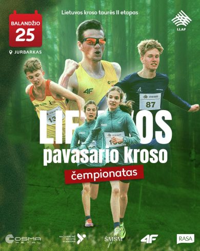 Kviečiame į Lietuvos pavasario kroso čempionatą