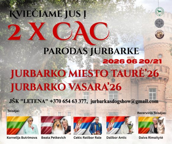 „Jurbarko miesto taurė 2026” ir „Jurbarko vasara 2026” 