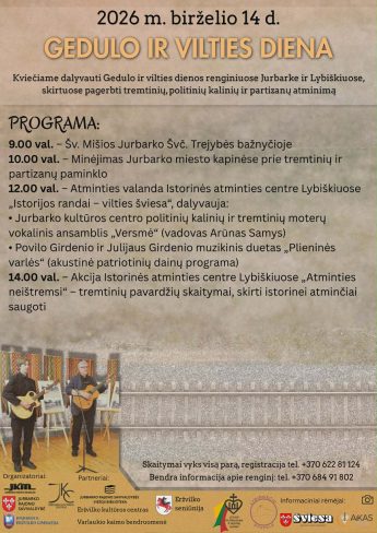 Gedulo ir vilties dienos paminėjimas