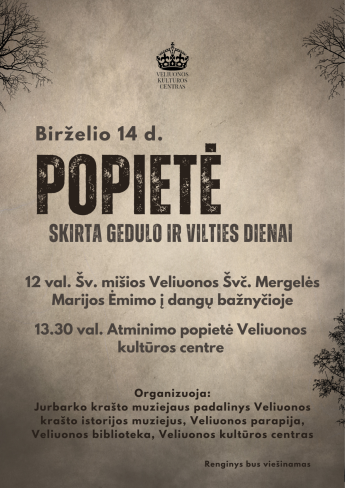 Gedulo ir vilties dienai skirta popietė