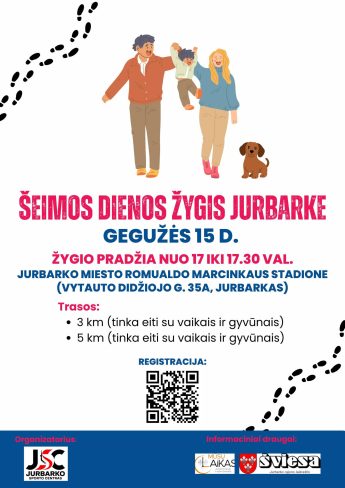 Kviečiame į Šeimos dienos žygį Jurbarke! 