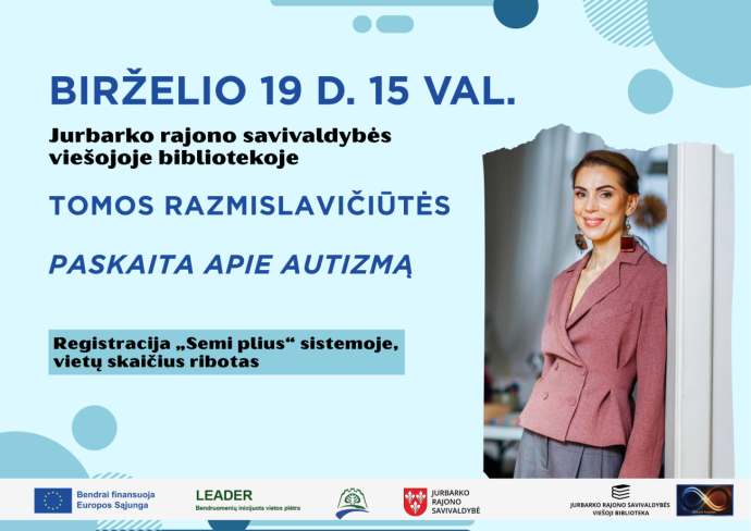 Tomos Razmislavičiūtės paskaita apie autizmą