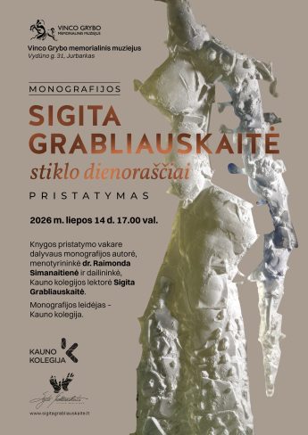 Monografijos „Sigita Grabliauskaitė. Stiklo dienoraščiai” pristatymas